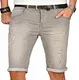 A. Salvarini Herren Designer Jeans Short Kurze Hose Slim Sommer Shorts Washed [AS-149-W32]