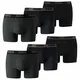 PUMA 6 er Pack Boxer Boxershorts Herren Unterwäsche Schwarz, Bekleidungsgröße:M, Farbe:223 - Black/Anthracite