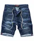 Rock Creek Herren Sweat Shorts Jeansshorts Denim Short Kurze Hose Herrenshorts Sommer Sweatshort Stretch Bermudas Dunkelblau RC-2200 Harbour Blue W31