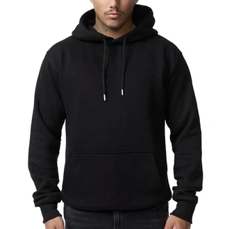 Smith & Solo Herren Kapuzenpullover Sweatshirt Rundhals Langarm Slim Fit Training Hoodie Pulli Schwarz