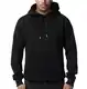 Smith & Solo Herren Kapuzenpullover – Sweatshirt Pullover Rundhals – Langarm – Slim – Fit – Training – Hoodie – Pulli – Hochwertige Baumwollmischung Männer, Schwarz-kapuze, M