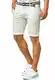 Indicode Herren Bourchier Chino Shorts mit Gürtel aus 98% Baumwolle   Kurze Karierte Hose Regular Fit Bermudas Sommerhose Herrenshorts Short Men Pants Chinohose kurz für Männer Surf Spray M