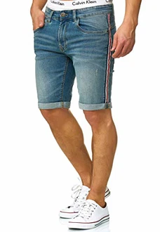 Indicode Herren Fife Jeans Shorts mit 5 Taschen Blue Wash Indicode Herren Fife Jeans Shorts mit 5 Taschen Blue Wash