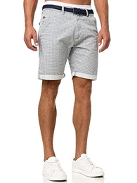 Herren Bourchier Chino Shorts mit Gürtel Bermuda Herren Chino Shorts f. Männer Dk Denim XL