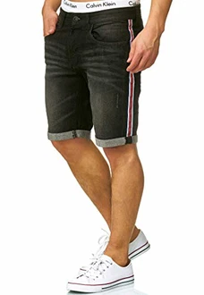Indicode Herren Fife Jeans Shorts mit 5 Taschen Indicode Herren Fife Jeans Shorts mit 5 Taschen