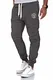Amaci&Sons Herren Jogginghose Sporthose Sweatpants Jogger Trainingshose 20002 Dunkelgrau M