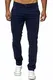 Elara Herren Chino Hose Regular Slim Fit Stretch Chunkyrayan MEL009-Navyblau-29/34