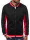 OZONEE Herren Kapuzenpullover Sweatjacke Sweatshirt Farbvarianten Kapuzenjacke Kapuzenpulli mit Reißverschluss Langarm Hoodie Sport Style Casual Fitness Training Basic 777/810B SCHWARZ L