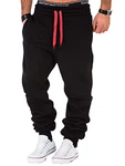 L.A.B 1928 Herren Jogginghose Trainingshose Sporthose Fitness Jogg Japan Kosmo Style Hose LAB-7004 Schwarz/Rot (LAB-7004) L.A.B 1928 Herren Jogginghose Trainingshose Sporthose Fitness Jogg Japan Kosmo Style Hose LAB-7004 Schwarz/Rot (LAB-7004)