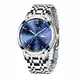 LIGE Uhren Herren Mode Edelstahl Wasserdicht Analog Quarzuhr mit Herren Business Kleid Armbanduhr für Herren