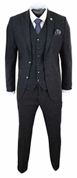 Herrenanzug 3 Teilig Wollenanteil Tweed Design 1920 Vintage Klassisch