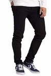 BlauerHafen Herren Slim Fit Jeanshose Super Flex Denim Pants Schwarz