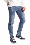 BlauerHafen Herren Slim Fit Jeanshose Super Flex Denim Pants Hellblau