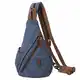 KL928 Canvas Sling Bag Rucksack Damen und Herren – Schulterrucksack Umhängetasche Crossbag Verstellbarem Schultergurt Perfekt für Outdoorsport, Wandern, Radfahren, Bergsteigen, Reisen