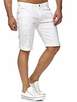 Red Bridge Herren Jeans Shorts Kurze Hose Denim Bermuda Stretch Capri Basic Blau/Grau/Weiß