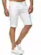 Red Bridge Herren Jeans Shorts Kurze Hose Denim Bermuda Stretch Capri Basic Blau Grau oder Weiß (W32, White)