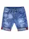 behype. Herren Jeans-Shorts Kurze Hose Destroyed Denim-Hose 80-0160 Blau W30