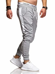 Herren Jogginghose Trainingshose Hose Sporthose JG-3117 (XL, Grau)