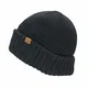 SealSkinz Unisex Waterproof Cold Weather Roll Cuff Beanie, Black, S-M