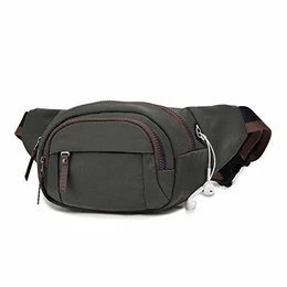Gürteltasche Bauchtasche Hüfttasche Schultertasche für Reise Wanderung Outdoor Damen und Herren, 5003-grau
