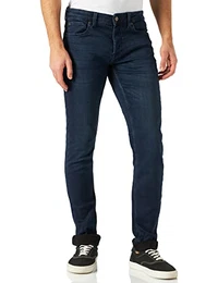 Herren O&S Slim Fit Jeans Basic Hose Denim Pants ONSLOOM Tapered Trousers Stoned Washed, Farben:Blau-4, Größe Jeans:32W / 32L