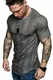 REPUBLIX Oversize Herren Crew Neck Body-Fit Baseball Design Shirt Sommer T-Shirt Rundhals-Ausschnitt R-0033 Olive/Khaki M