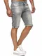 Red Bridge Herren Jeans Shorts Kurze Hose Denim Bermuda Stretch Capri Basic Blau Grau oder Weiß (W32, Grey)