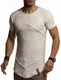 Leif Nelson T Shirt Herren für Sports & Outdoor   T-Shirt Rundkragen   Sportshirt Herren Kurzarm & Slim Fit Tshirt Herren   Manner Shirts   Activewear & Gym Shirt für Herren   LN-8281