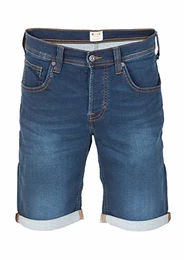 Herren Jeans Shorts Chicago Real X Kurze Hose Sommer Bermuda Stretch Sweathose Baumwolle Grau Blau w30 - w42, Größe:W 32, Farbe:Denim Mid Blue (682)