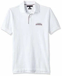 Herren Logo Embroidery Regular Polo Poloshirt, Weiß (White Ybr), Medium