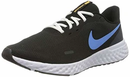 Herren Revolution 5 Sneaker, Schwarz Black University Blue Laser Oro, 43 EU