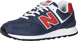 Herren 574v2 Sneaker, Grau (Grey/Red Scj), 43 EU