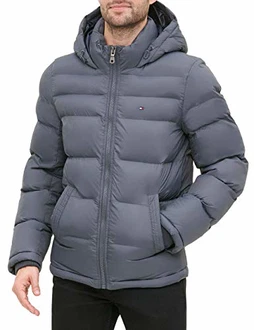 Tommy Hilfiger Herren Hooded Puffer Jacket Daunenalternative Tommy Hilfiger Herren Hooded Puffer Jacket Daunenalternative