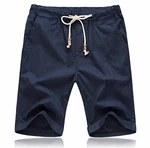 Tansozer Kurze Hosen Herren Shorts mit Gummizug Taschen Blau