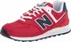 New Balance Herren 574v2 Sneaker, Rot (Red/Navy Sch), 43 EU