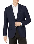 Amazon Essentials Herren Klassischer Stretch-Blazer mit Langen Ärmeln und Knopfleiste vorne Marineblau