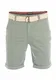 riverso Herren Chino Shorts RIVHenry Gürtel Bermuda Kurze Hose 98% Baumwolle Hellblau Dunkelblau Navy Rot Grün Orange Beige Grau w30 - w42, Größe:W 30, Farbe:Mineral Green (12300)