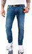 Rock Creek Herren Jeans Hose Slim Fit Stretch Jeans Herrenjeans Herrenhose Denim Stonewashed Blau Raw RC-2147 Dabuwall W32 L32
