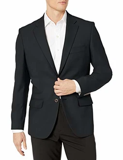 Amazon Essentials Herren Klassischer Stretch-Blazer mit Langen Ärmeln und Knopfleiste vorne