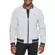 Tommy Hilfiger Herren Leichte Varsity Rippstrick-Bomberjacke Shell-Jacke, Ice Softshell, M