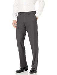Amazon Essentials Herren Knitterfeste Stretch-Hose Klassische Passform Dunkelgrau