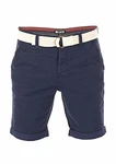 riverso Herren Chino Shorts RIVHenry Gürtel Bermuda Kurze Hose Hellblau/Dunkelblau/Navy/Rot/Grün/Orange/Beige/Grau (19400)