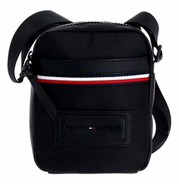 Herren Modern Nylon Mini Reporter Schultertasche, Schwarz (Black), 6.5x20.5x16 Centimeters