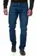 JEEL Herren-Jeans - Regular Fit Straight Cut - Stretch - Jeans-Hose Basic Washed 03-blau 32W / 32L