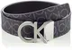 Calvin Klein Herren CK REV.ADJ. New Mono Belt 3.5CM Gürtel, Schwarz (Black Monogram 0gj), 676 (Herstellergröße: 100)