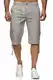 Reslad Leinen Cargo Shorts Männer Strandhose Herren Leinenhose 3/4 Hose Freizeit Kurze Hosen Sommer Bermudas RS-3001 Hellgrau M