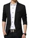 Nemopter Herren Sakko Lässige Elegante Slim Fit Blazer Einknopf Anzugjacke Herren Blazer Jackett,Schwarz,M