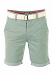 riverso Herren Chino Shorts RIVHenry Gürtel Bermuda Kurze Hose Hellblau/Dunkelblau/Navy/Rot/Grün/Orange/Beige/Grau (12300)
