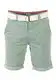 riverso Herren Chino Shorts RIVHenry Gürtel Bermuda Kurze Hose 98% Baumwolle Hellblau Dunkelblau Navy Rot Grün Orange Beige Grau w30 - w42, Größe:W 32, Farbe:Mineral Green (12300)