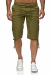 Reslad Leinen Cargo Shorts Männer Strandhose RS-3001 Dunkelgrün/Khaki/Grün Reslad Leinen Cargo Shorts Männer Strandhose RS-3001 Dunkelgrün/Khaki/Grün